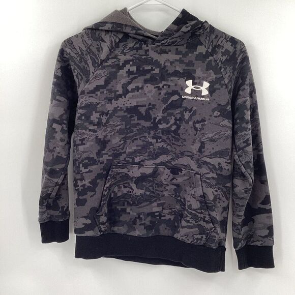 EUC Boys Under Armour Camo Hoodie - Picture 2 of 5